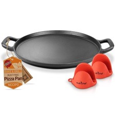 NutriChef 14" Cast Iron Pizza