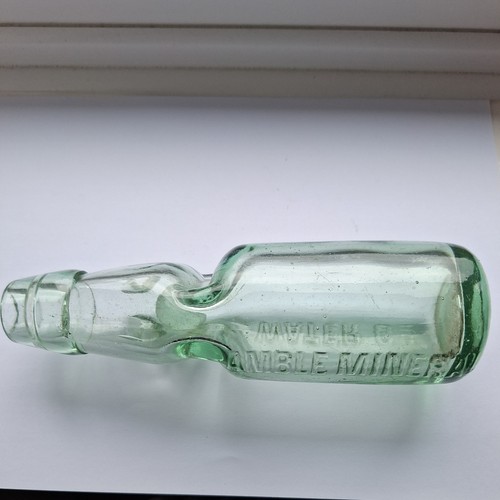 Vintage glass bottle amble - glass,
