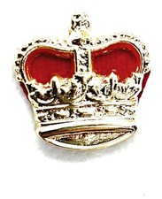 Badge Metal Queen's Crown Gold
