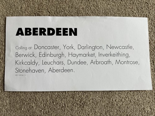 London kings cross aberdeen - london,