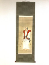Japanese Hanging Scroll Kakemono Samurai Warrior Japanese Art Antique