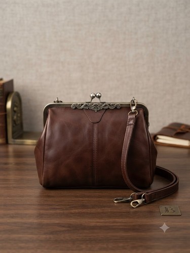 Vintage brown leather - vintage, kiss