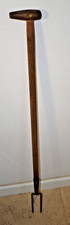 Vintage Garden Hand Tool 94cm Daisy Grubber Dandelion Weeder Wooden Handle 1960