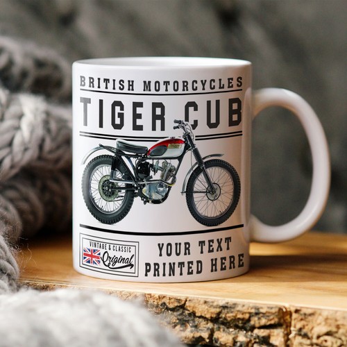 Personalised motorbike mug - personalised,