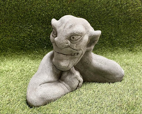 Large concrete gargoyle statue - large,