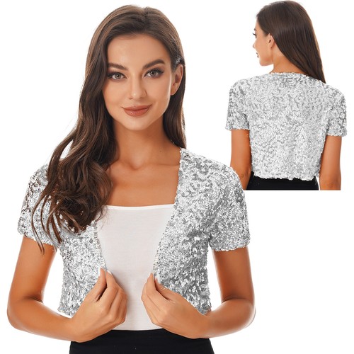 Woman sequin shrug short - woman,