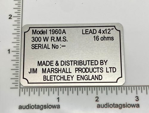 Marshall model 1960a - 1960a, serial