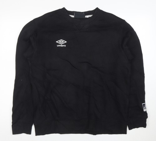 Umbro mens black crew neck - mens,
