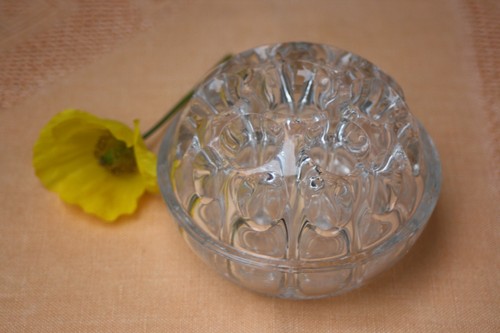 Vintage large glass - glass, flower