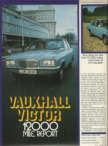 Vauxhall victor 2300 - victor, fe