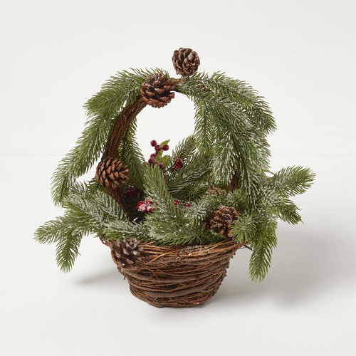 Festive christmas wicker - festive,
