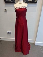 alfred angelo red bridesmaid Prom dress Ballgown Size 14 (Small 12)