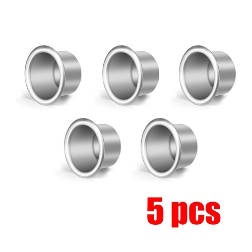 Silver aluminum candle cup - 5x,