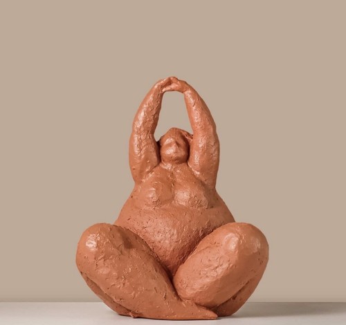 Fat lady woman - fat, resin