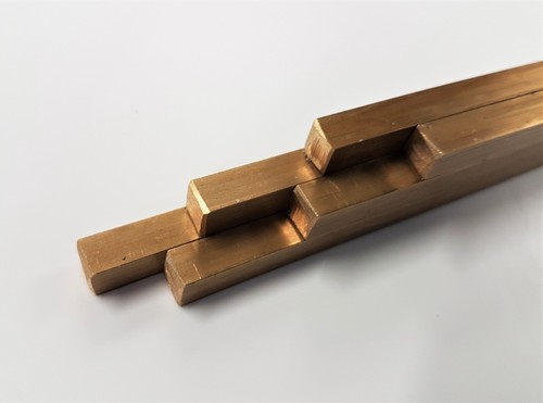 Square bar key brass rod - key,