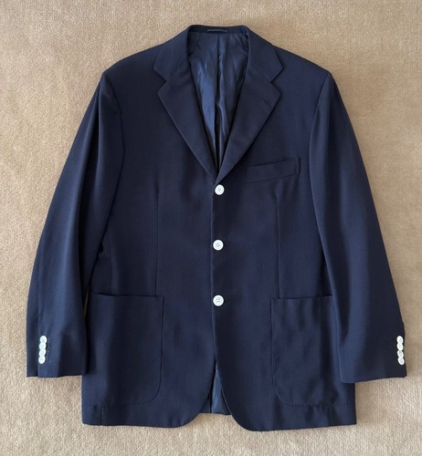 Kiton men jacket - men's, blue