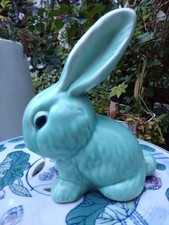 1930's Flaxman Ware Wadeheath Green Snubbed Nose Bunny Rabbit No.305