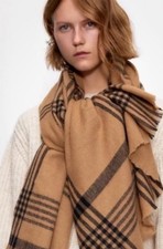 Zara Brown camel soft Check