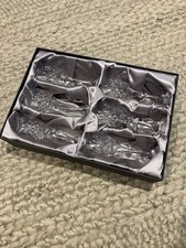 6 x Lead Crystal Sherry Glasses with Presentation Box (16cm tall)