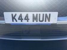 Private Number Plate K44 MUN