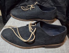 M&S Navy Blue Suede Brogue