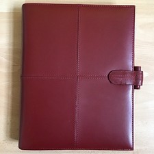 Genuine Filofax Classic Italian Leather A5 Organiser Boxed In VGC