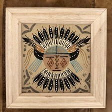 Navajo sand painting by Bertha