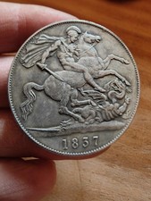 Modern William IV 1837 Crown Coin Fantasy Pattern St George Dragon 