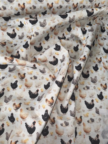 Mtr ivory hen chicken print - 1,