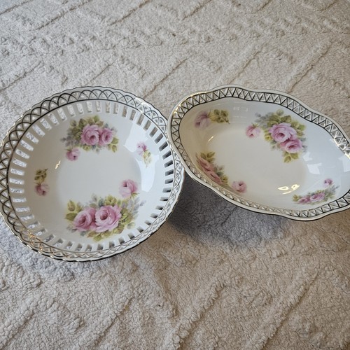 Vintage bone china footed - china,