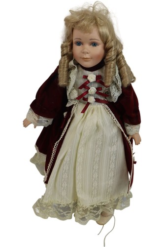 Vintage porcelain doll - vintage,
