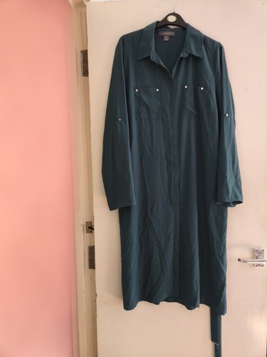 Women green long - long, sleeved