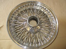 Jaguar chrome wire wheel 6 x 15 inch 72 spoke, V12 E-type etc