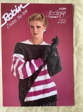 Robin knitting pattern 14289. Sweater, Chunky 28-38".  NEW, old stock