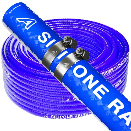 Blue silicone radiator hose - silicone,