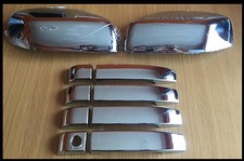 CHROME DOOR HANDLE WING MIRROR COVERS FITS RANGE ROVER L322 VOGUE 2005-2009