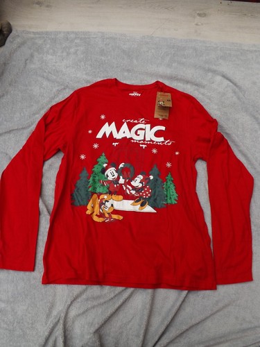 Mens disney pyjama top red - disney,