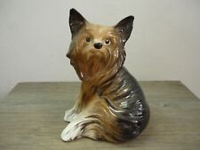 Vintage Melba Ware Yorkshire Terrier Yorkie Puppy Dog Figurine Ornament 18cm/ 7"