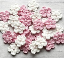 30 edible Baby Pink & White