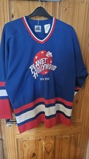 Planet Hollywood Ice Hockey New York Large Vintage  Very Rare