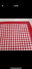 Laura ashley red gingham rug - ashley,