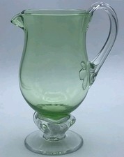 Vintage cocktail Jug Art Glass