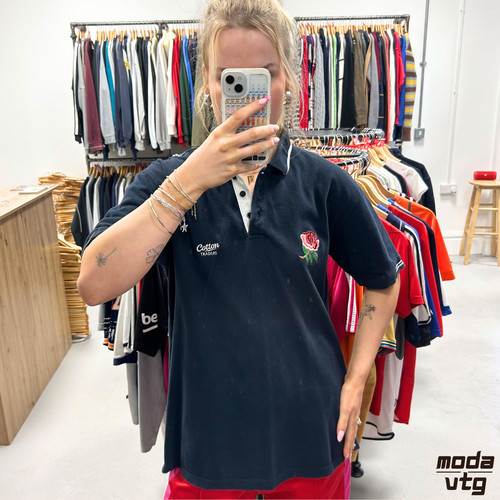 Vintage y2k england rugby polo - vintage,