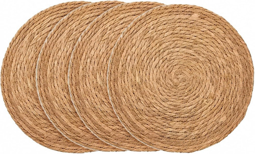 Pcs round woven placemats - woven,