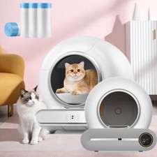 65L Smart Self Cleaning Cat Litter Box for Multiple Cats APP Control 2.4G WiFi