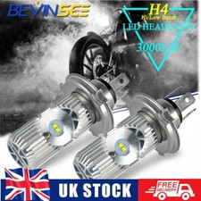 2x H4 LED Headlight Bulbs