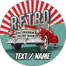 Car Oldtimer Cake Topper Party