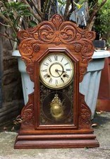 NEW HAVEN 'GINGERBREAD' WALL OR MANTEL CLOCK
