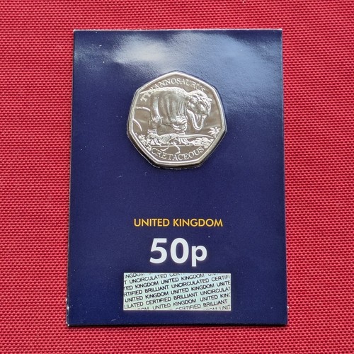 50p 2024 rex tyrannosaurus - 50p,