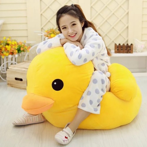 Cute yellow duck - yellow, plush